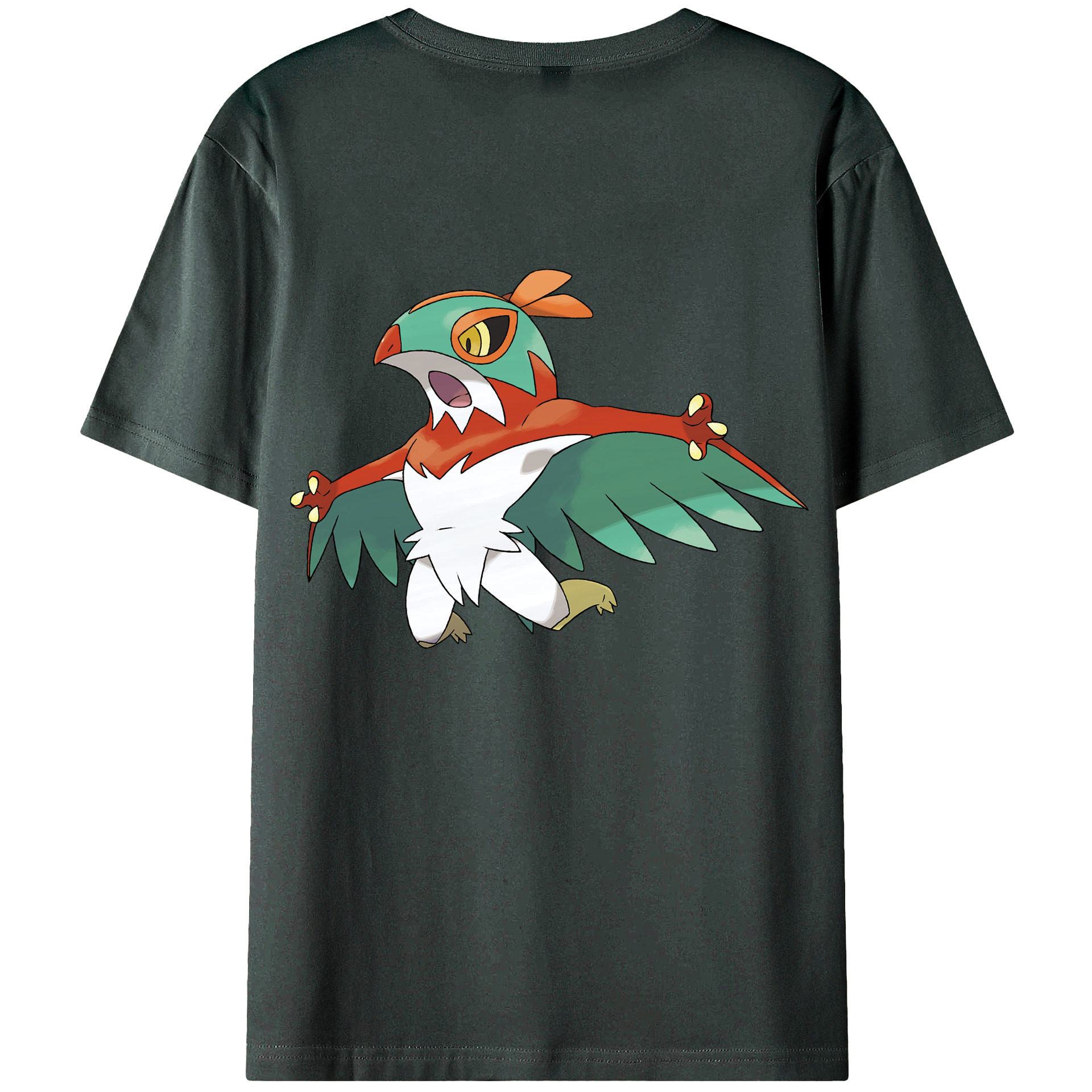 （画像用） ポケットモンスター Pokémon 綿100％ メンズ半袖Tシャツ（バックプリント） 通気性